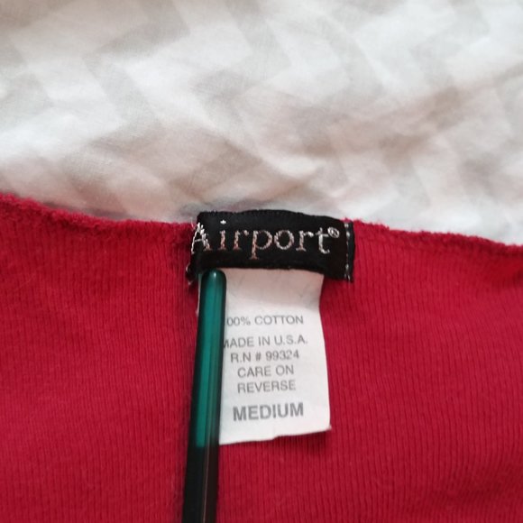 Vintage Womens 100%Cotton Fun Tank by Airport - Picture 7 of 8